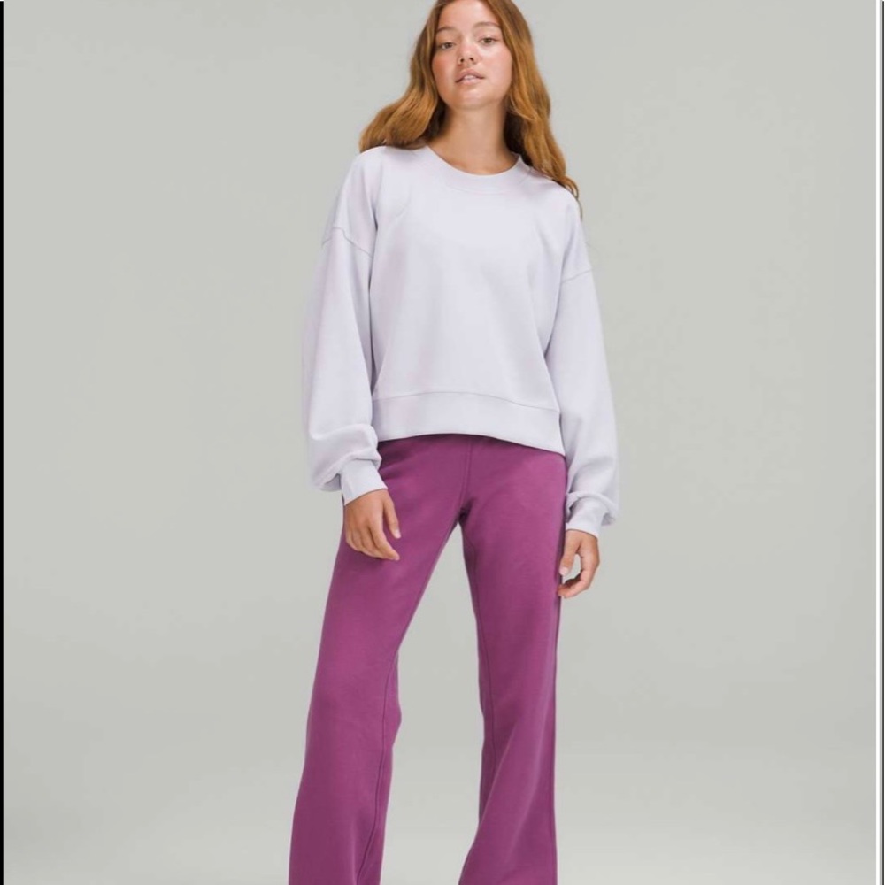 Lululemon Perfectly Oversized Cropped Crew *Softstreme size 10